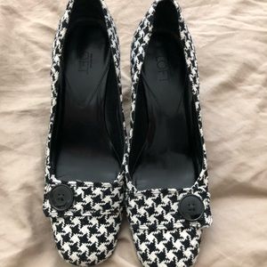 Houndstooth pumps - Ann Taylor Loft